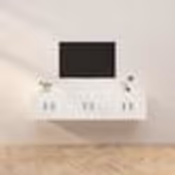 vidaXL Meubles TV muraux 3 pcs blanc 57x34,5x40 cm