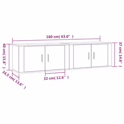 VidaXL 3188356 Support TV et centre de divertissement - Vue supplémentaire 8