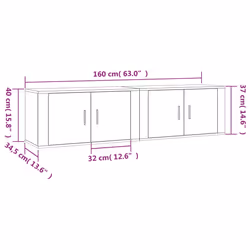 VidaXL 3188366 Support TV et centre de divertissement - Vue supplémentaire 8