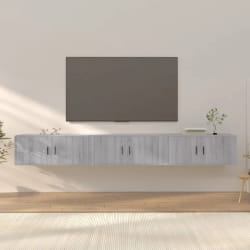 vidaXL Meubles TV Muraux - Sonoma Gris