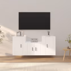 Cet ensemble de meubles TV classique est conçu pour être le point central de votre pièce, avec un design à la fois tendance e ...