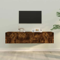 vidaXL Ensemble de meubles TV 3 pcs - Chêne fumé