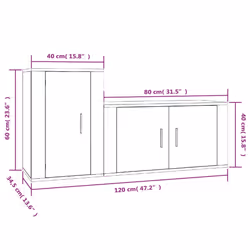 VidaXL 3188467 Support TV et centre de divertissement - Vue supplémentaire 8