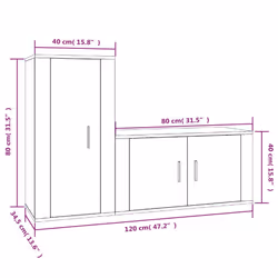 VidaXL 3188470 Support TV et centre de divertissement - Vue supplémentaire 8