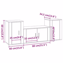 VidaXL 3188502 Support TV et centre de divertissement - Vue supplémentaire 6