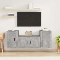 vidaXL Ensemble meubles TV béton