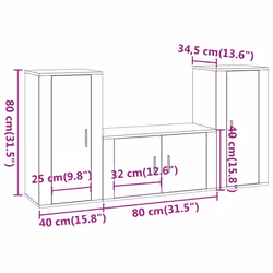 VidaXL 3188526 Support TV et centre de divertissement - Vue supplémentaire 8