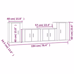 VidaXL 3188548 Support TV et centre de divertissement - Vue supplémentaire 8