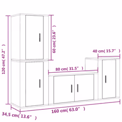 VidaXL 3188611 Support TV et centre de divertissement - Vue supplémentaire 7