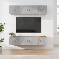 Ensemble de meubles TV vidaXL - Gris béton