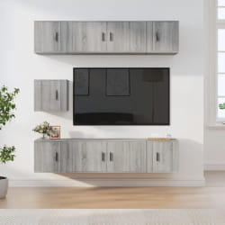 vidaXL Ensemble de meubles TV - Sonoma gris
