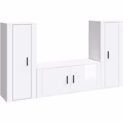 Cet ensemble de meubles TV classique est conçu pour être le point central de votre pièce, avec un design à la fois tendance e ...