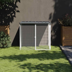 Poulailler avec toit anthracite 103x98x90 cm acier galvanisé - Vidaxl