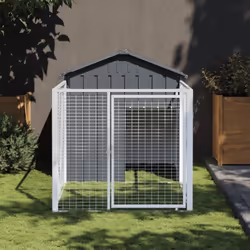 Description générale Offrez sécurité et confort à vos amis à fourrure avec cette niche pour chien avec cour. Cette niche poly ...