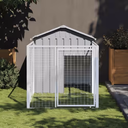 Description générale Offrez sécurité et confort à vos amis à fourrure avec cette niche pour chien avec cour. Cette niche poly ...