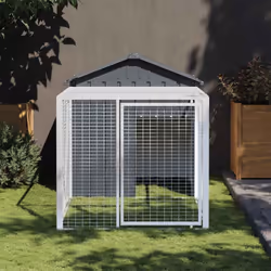 Ce poulailler avec cour est un choix parfait pour vos poulets, poules et autres petits animaux et les maintient à l'aise. Uti ...