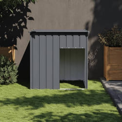 vidaXL Niche pour Chien avec Toit Abri pour Chien Cage pour Animaux de Compagnie Maison d'Extérieur Patio Anthracite 172355