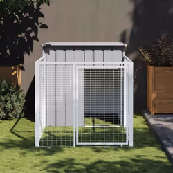 Description générale Offrez sécurité et confort à vos amis à fourrure avec cette niche pour chien avec cour. Cette niche poly ...