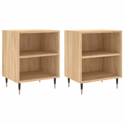 VidaXL 826771, Chêne, Fer, Bois, 400 mm, 300 mm, 500 mm, 2 pièce(s)