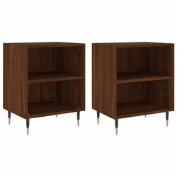 VidaXL 826779, Chêne, Fer, Bois, 400 mm, 300 mm, 500 mm, 2 pièce(s)