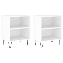 VidaXL 826781 Table de nuit et table de chevet Blanc