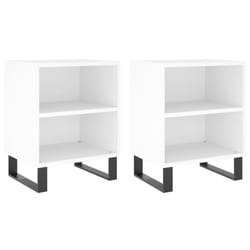 VidaXL 826797 Table de nuit et table de chevet Blanc