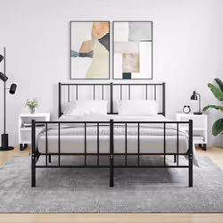VidaXL 826797 Table de nuit et table de chevet Blanc