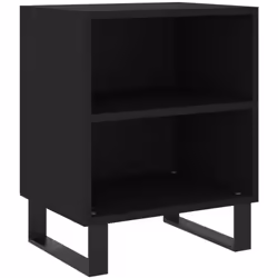 Cette table de chevet au design élégant est un supplément intemporel à votre décoration intérieure. Matériau durable : le boi ...