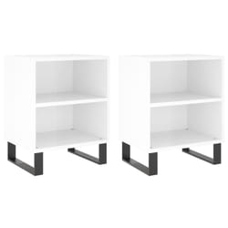 VidaXL 826801 Table de nuit et table de chevet Blanc