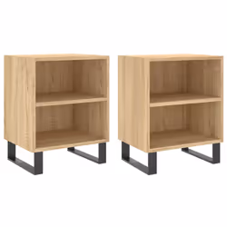 VidaXL 826803, Chêne, Fer, Bois, 400 mm, 300 mm, 500 mm, 2 pièce(s)