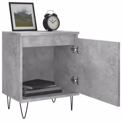 VidaXL 826837 Table de nuit et table de chevet Couleur du béton - Vue supplémentaire 4