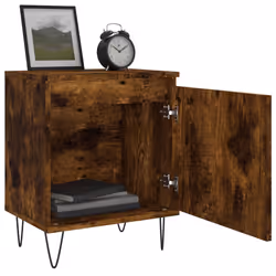 VidaXL 826839 Table de nuit et table de chevet Chêne - Vue supplémentaire 4