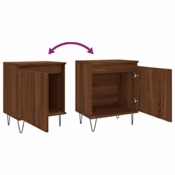 VidaXL 826842 Table de nuit et table de chevet Chêne - Vue supplémentaire 8
