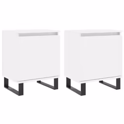 VidaXL 826845, Blanc, Fer, Bois, 400 mm, 300 mm, 500 mm, 2 pièce(s)
