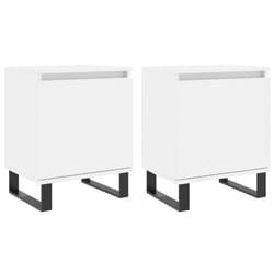 VidaXL 826845 Table de nuit et table de chevet Blanc