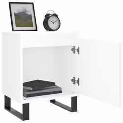 VidaXL 826845 Table de nuit et table de chevet Blanc - Vue supplémentaire 4