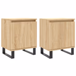 VidaXL 826851, Chêne, Fer, Bois, 400 mm, 300 mm, 500 mm, 2 pièce(s)