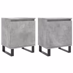 VidaXL 826853, Couleur du béton, Fer, Bois, 400 mm, 300 mm, 500 mm, 2 pièce(s)