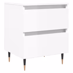 VidaXL 826865, Blanc, Fer, Bois, 400 mm, 350 mm, 500 mm, 2 pièce(s)