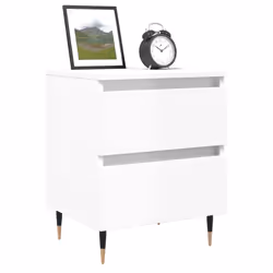 VidaXL 826865 Table de nuit et table de chevet Blanc