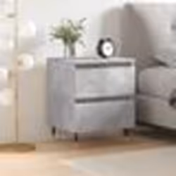 vidaXL Table de chevet gris béton 40x35x50 cm bois d’ingénierie
