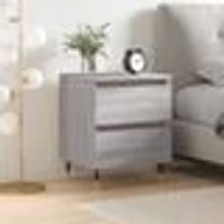 vidaXL Table de chevet sonoma gris 40x35x50 cm bois d’ingénierie