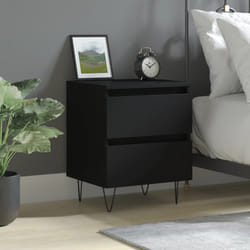 VidaXL 826878 Table de nuit et table de chevet Noir