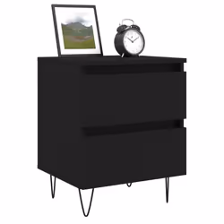 VidaXL 826878 Table de nuit et table de chevet Noir