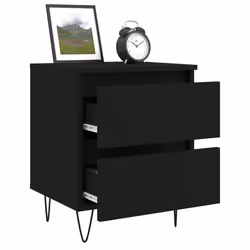 VidaXL 826878 Table de nuit et table de chevet Noir