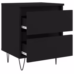 VidaXL 826878 Table de nuit et table de chevet Noir - Vue supplémentaire 4