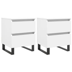 VidaXL 826893 Table de nuit et table de chevet Blanc