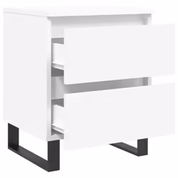 VidaXL 826893 Table de nuit et table de chevet Blanc - Vue supplémentaire 6