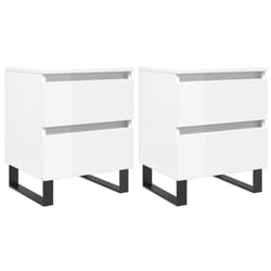 VidaXL 826897 Table de nuit et table de chevet Blanc