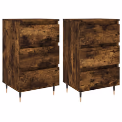 VidaXL 826919, Chêne, Fer, Bois, 400 mm, 350 mm, 690 mm, 2 pièce(s)